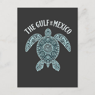 Golf von Mexiko Schildkrötensee Latino Feiertagspostkarte