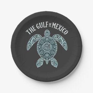 Golf von Mexiko Schildkrötensee Latino Pappteller