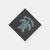 Golf von Mexiko Schildkrötensee Latino Serviette (Ecke)