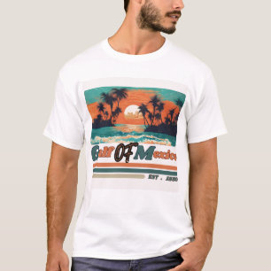 Golf von Mexiko Seit 1550 Retro-Strand-T-Shirt T-Shirt