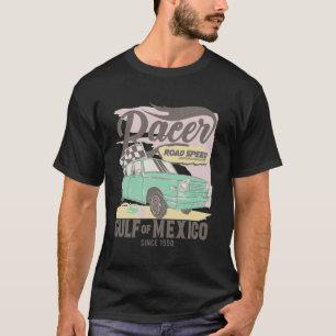 Golf von Mexiko Seit 1550 Vintage-Autorennen Golf  T-Shirt