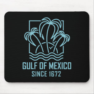 Golf von Mexiko seit 1672 Retro Vintage Sonnenunte Mousepad