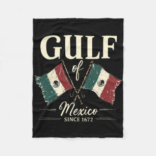 Golf von Mexiko seit 1672 Retro Vintager T - Shirt Fleecedecke