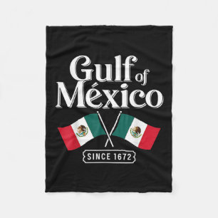 Golf von Mexiko seit 1672 Trump 2025 Retro Vintage Fleecedecke