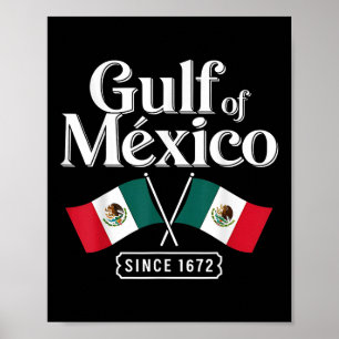 Golf von Mexiko seit 1672 Trump 2025 Retro Vintage Poster