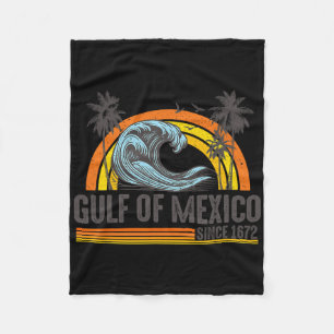 Golf von Mexiko seit 1672 Vintag Beach Summer Vac Fleecedecke