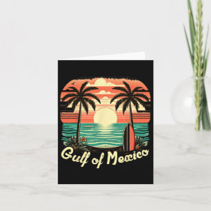 Golf von Mexiko seit 1672 Vintag Beach Summer Vac Karte