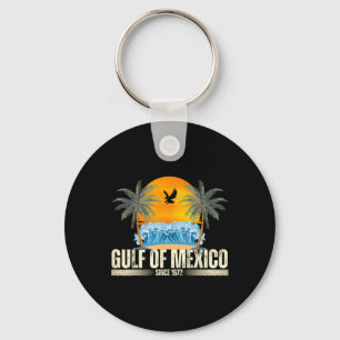 Golf von Mexiko seit 1672 Vintager Beach Golf von Schlüsselanhänger