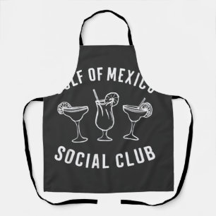 Golf von Mexiko Social Club Funny Retro Schürze