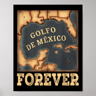 Golf von Mexiko Sommer nicht Trump USA Amerika His Poster