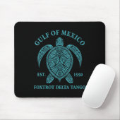 Golf von Mexiko Turtle Foxtrot Delta Tango Est 155 Mousepad (Mit Mouse)