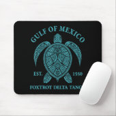 Golf von Mexiko Turtle Foxtrot Delta Tango Est 155 Mousepad (Mit Mouse)