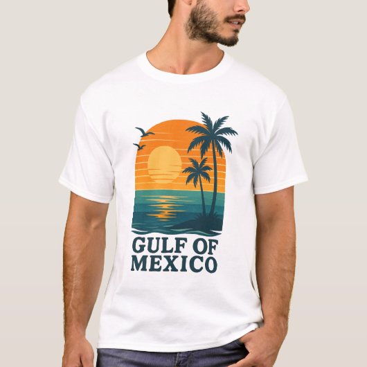 Golf von Mexiko Vibes T-Shirt (Vorderseite)