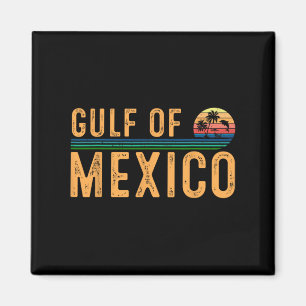 Golf von Mexiko Vintager Strand - Golf von Mexiko Magnet