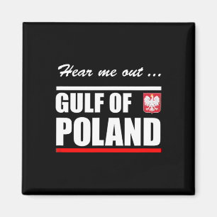 Golf von Polen Lustiger Golf von Mexiko Parodie Magnet