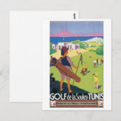 Golf von Soukra Tunis Postkarte (Vorne/Hinten)