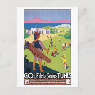 Golf von Soukra Tunis Postkarte