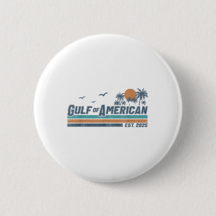 Golf Von Uns Amerika Est 2025 Retro Vintage Strand Button