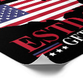 Golf von uns Amerika Estd 2025 überholen es Patrio Poster (Ecke)