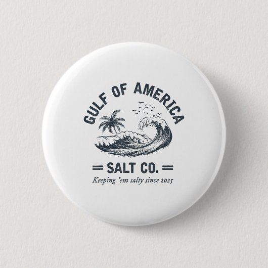 Golf von uns Amerika Salty seit 2025 Funny Mexico Button (Vorderseite)