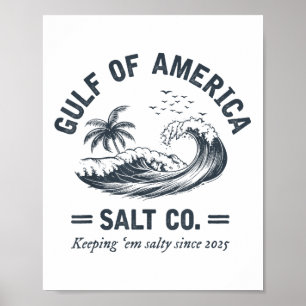 Golf von uns Amerika Salty seit 2025 Funny Mexico  Poster