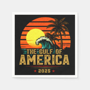 Golf von USA Amerika Est 2025 Retro Vintag Serviette