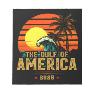 Golf von USA Amerika Est 2025 Retro Vintage Notizblock