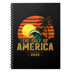 Golf von USA Amerika Est 2025 Retro Vintage Notizblock