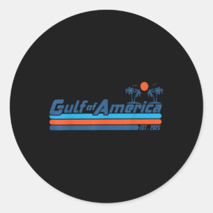 Golf Von USA Amerika Est 2025 Retro Vintage Strand Runder Aufkleber