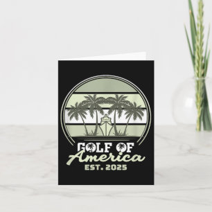 Golf Von USA Amerika Shirt Est 2025 Retro Vintage Karte