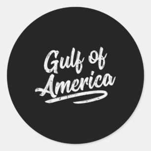 Golf Von USA Amerika Vintage Männer Frauen Kinder Runder Aufkleber