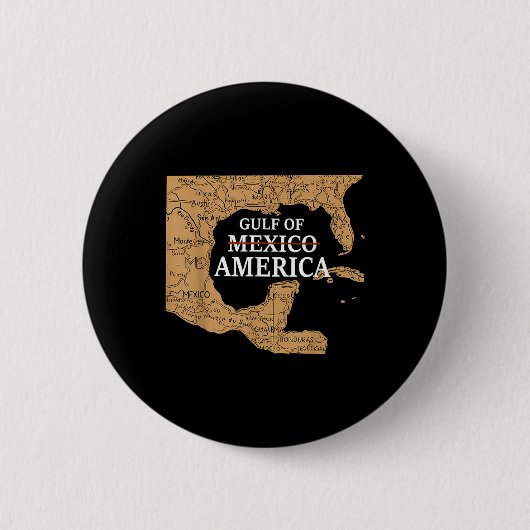 Golf von USA Est 2025 Kartenrückstand Button (Vorderseite)