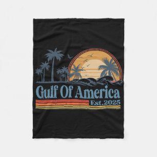 Golf von USA Est 2025 Retro Vintag Beach 20 Fleecedecke