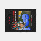 Golf von USA Trump Funny Fleecedecke (Vorderseite (Horizontal))
