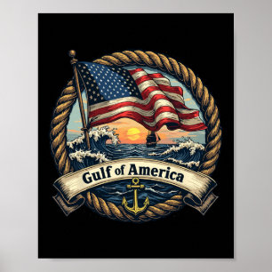 Golf von USA Vintagen Usa Nauti Poster