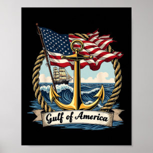 Golf von USA Vintagen Usa Nauti Poster