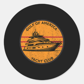 Golf von USA Yacht Club Trump Golf von uns Ame Runder Aufkleber