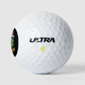 Golf-Waffe der Grasvernichtungskunst Golfball (Logo)
