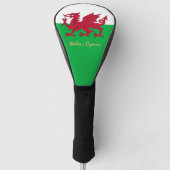 Golf Wales & Welsh Flag Sport Golf Clubs Covers Golf Headcover (Vorderseite)