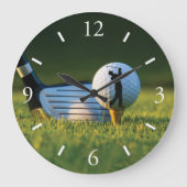 Golf Wall Clock Große Wanduhr (Vorderseite)