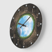 Golf Wall Clock Große Wanduhr (Winkel)