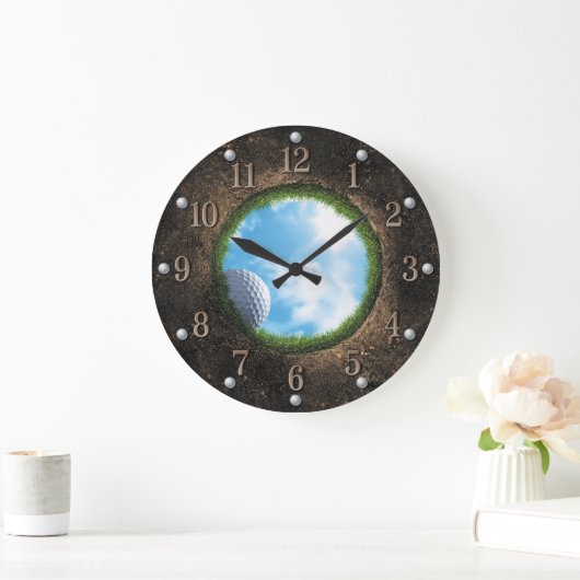 Golf Wall Clock Große Wanduhr (Zuhause)