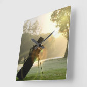 Golf Wall Clock Quadratische Wanduhr (Winkel)