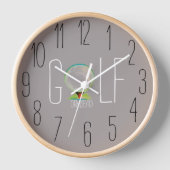Golf Wall Clock Uhr (Vorderseite)