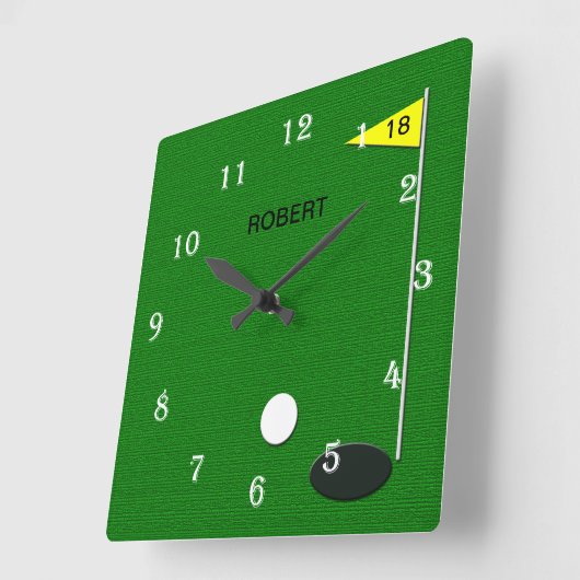 Golf Wanduhr (Winkel)