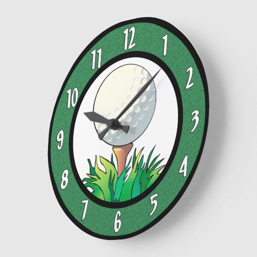 Golf-Wanduhr Große Wanduhr (Winkel)