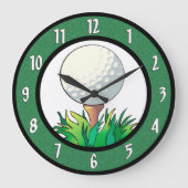 Golf-Wanduhr Große Wanduhr (Vorderseite)