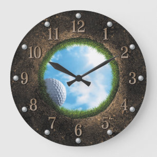 Golf-Wanduhr Große Wanduhr