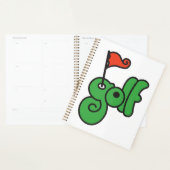 Golf Wang Lebendiges Grün und Rot Planer (Anzeige)