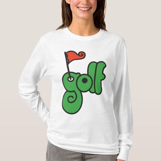 Golf Wang Lebendiges Grün und Rot T-Shirt (Vorderseite)